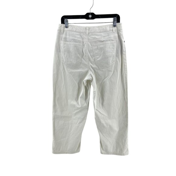 Talbots Women's White Stretch Crop Chino Pants Jeans Summer Size 6 - Picture 4 of 14